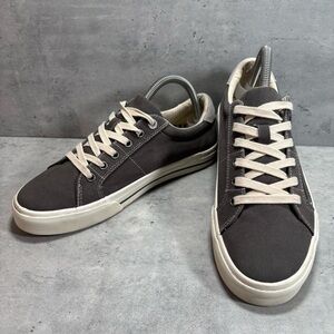 Taos Z Soul Lace Up Zip Canvas Sneakers Womens Size 9 Olive Brown WORN 2x